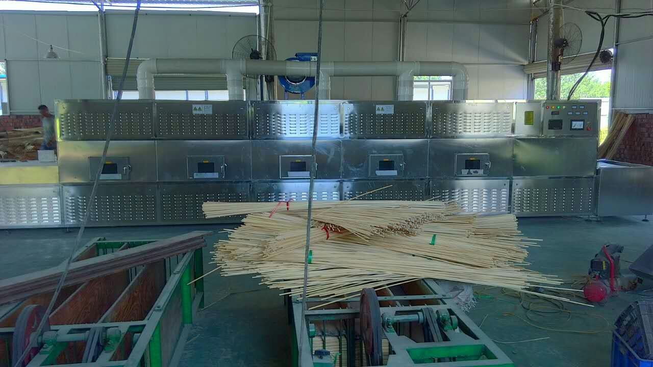 長木條隧道式微波烘干不變形設備