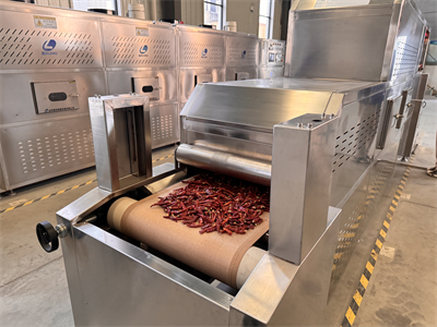 微波烘干設備有望成為辣椒加工領域的標準配置