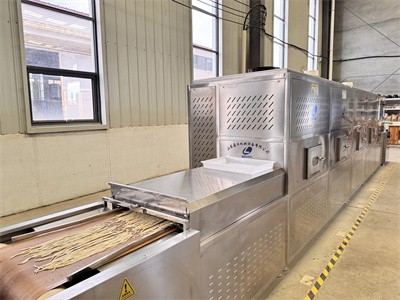 How to achieve drying and sterilization of noodles using microwave technology